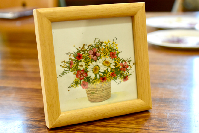 ひた押し花美術館 押し花体験