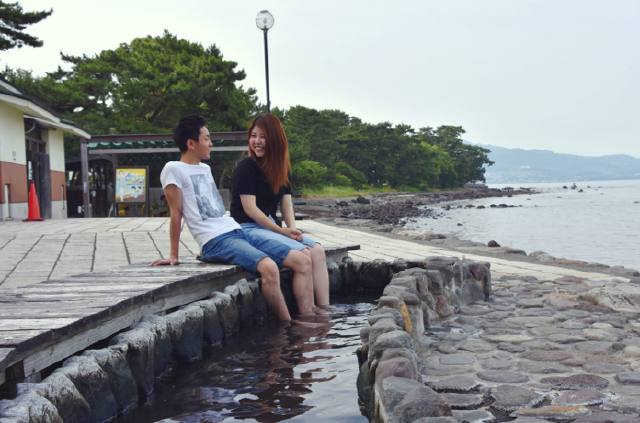 別府海浜砂場 足湯