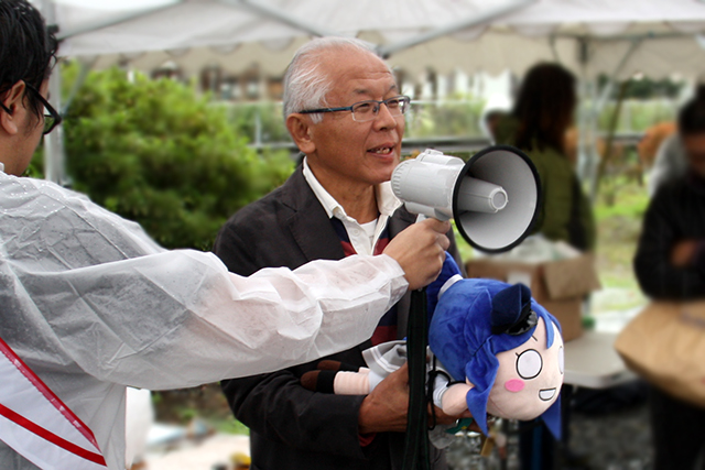 豊後森機関庫 朝倉浩平町長