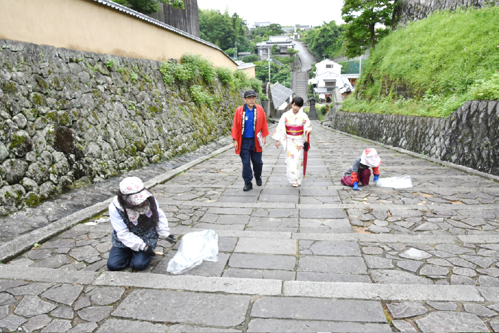 杵築　酢屋の坂