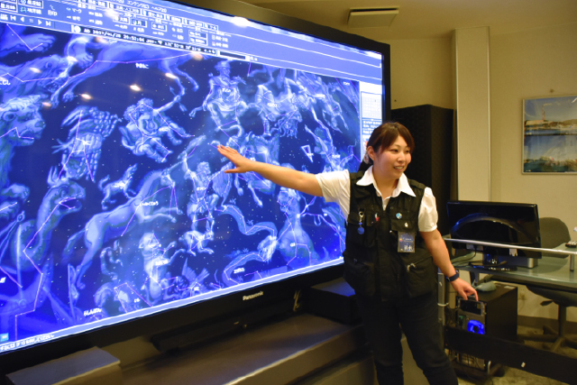 関崎海星館 星空案内 清水さん