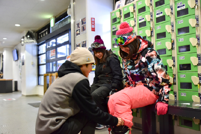 九重森林公園スキー場　ブーツ