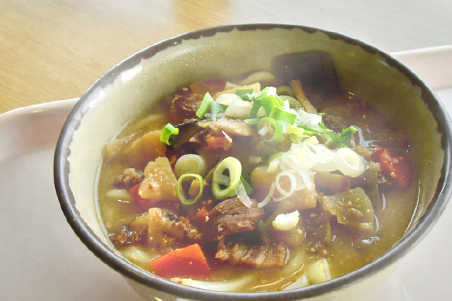 九重森林公園スキー場 猪うどん