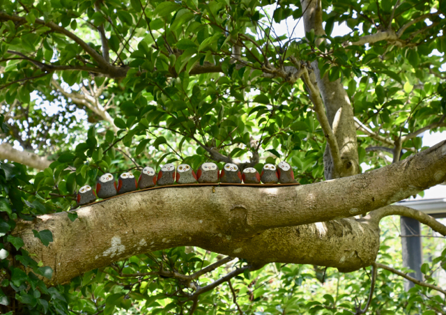 日出 石ころたちの動物園　フクロウ