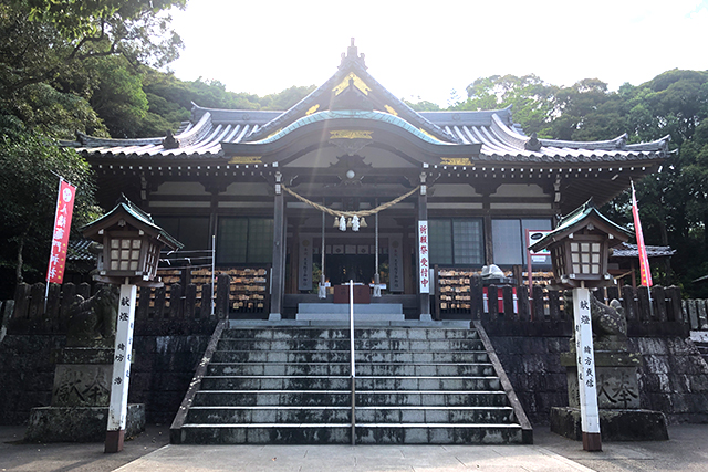 鬼滅の刃の聖地が別府に！-八幡竈門神社- 拝殿