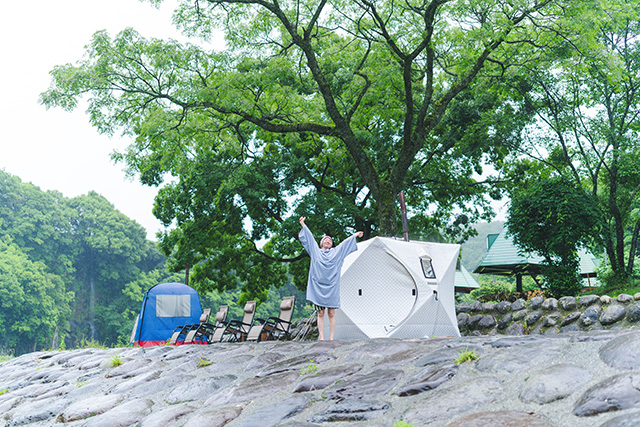 「ロッジきよかわ」サウナ