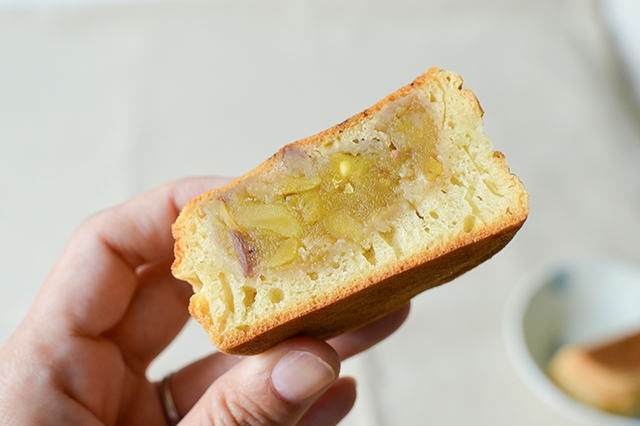 佐伯市宇目の栗を味わう期間限定スイーツ「唄げんか焼」