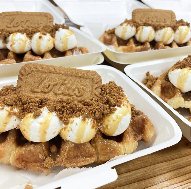 大学生が夢を叶えた クロッフル専門店“まほうのおうち”