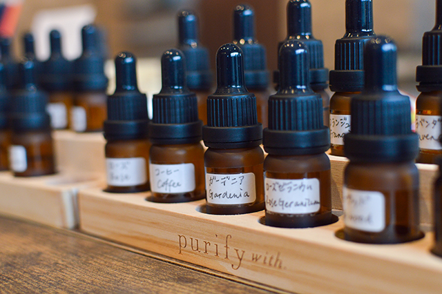 湯布院で自分だけのアロマを調香しよう　purifywith.