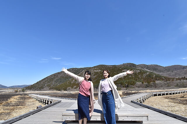 やまなみハイウェイドライブ タデ原湿原