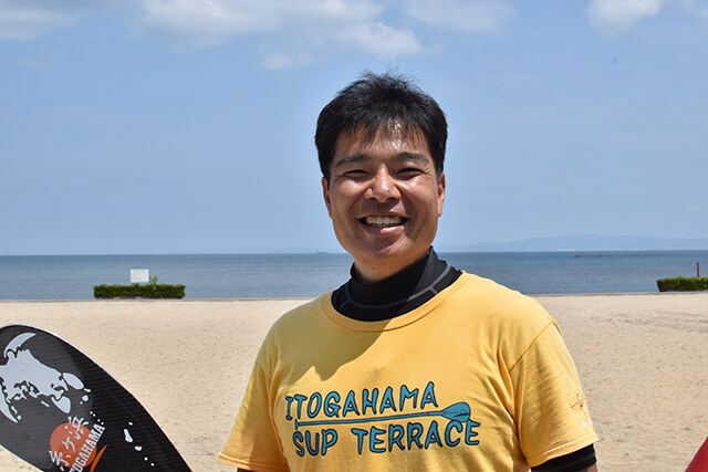 SUP 糸ヶ浜サップテラス 津野雄一さん