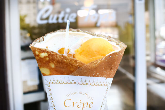 ひんやりスイーツ キューティートップス アイスクレープ