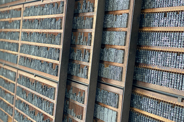 高山活版社 活版印刷 活字