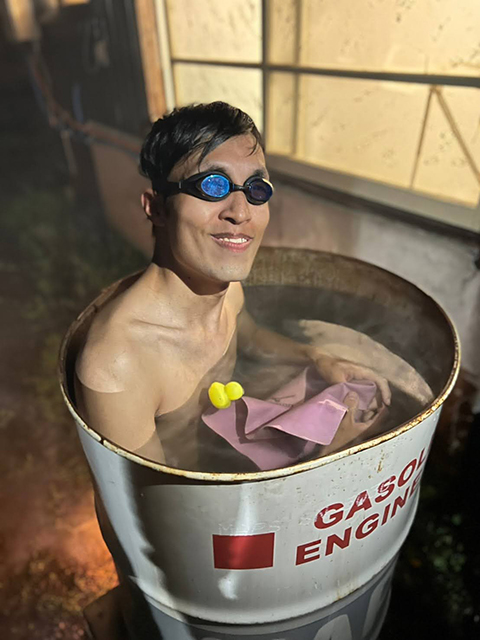 安心院　エコビレッジ 地球人村 ドラム缶風呂