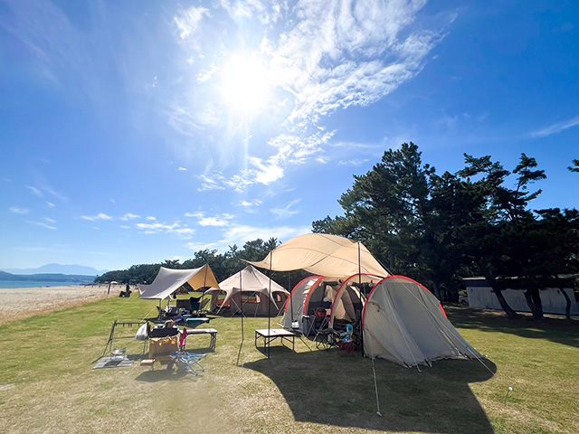 太陽と海と星と…最高のキャンピングライフを堪能しよう♡住吉浜リゾートパーク・野遊び浜キャンプ場