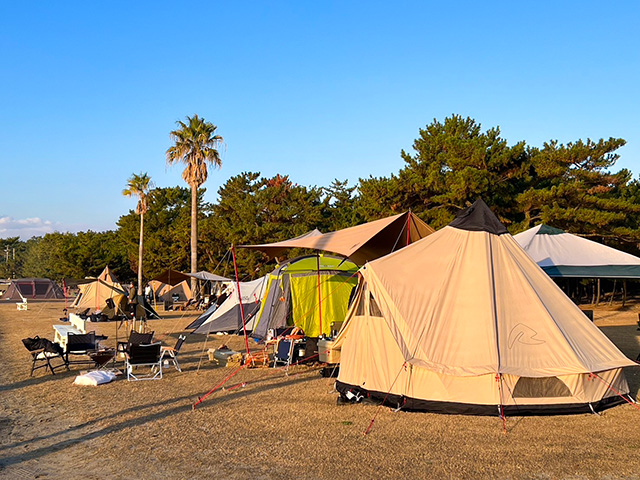 太陽と海と星と…最高のキャンピングライフを堪能しよう♡住吉浜リゾートパーク・野遊び浜キャンプ場